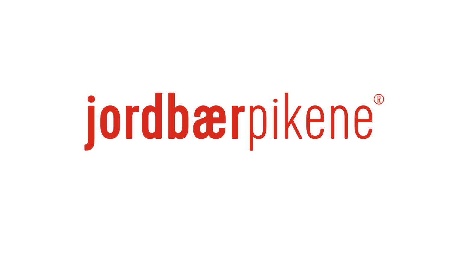 Logoen til samarbeidspartner Jordbærpikene med hvit bakgrunn.